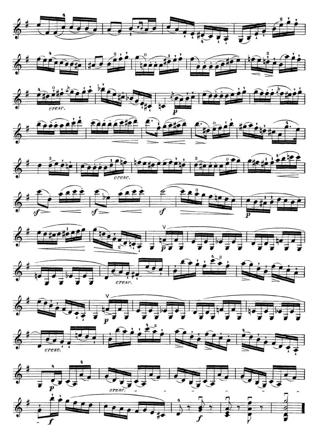 马扎斯小提琴练习曲 Op.36 第一册 特殊练习曲（16）