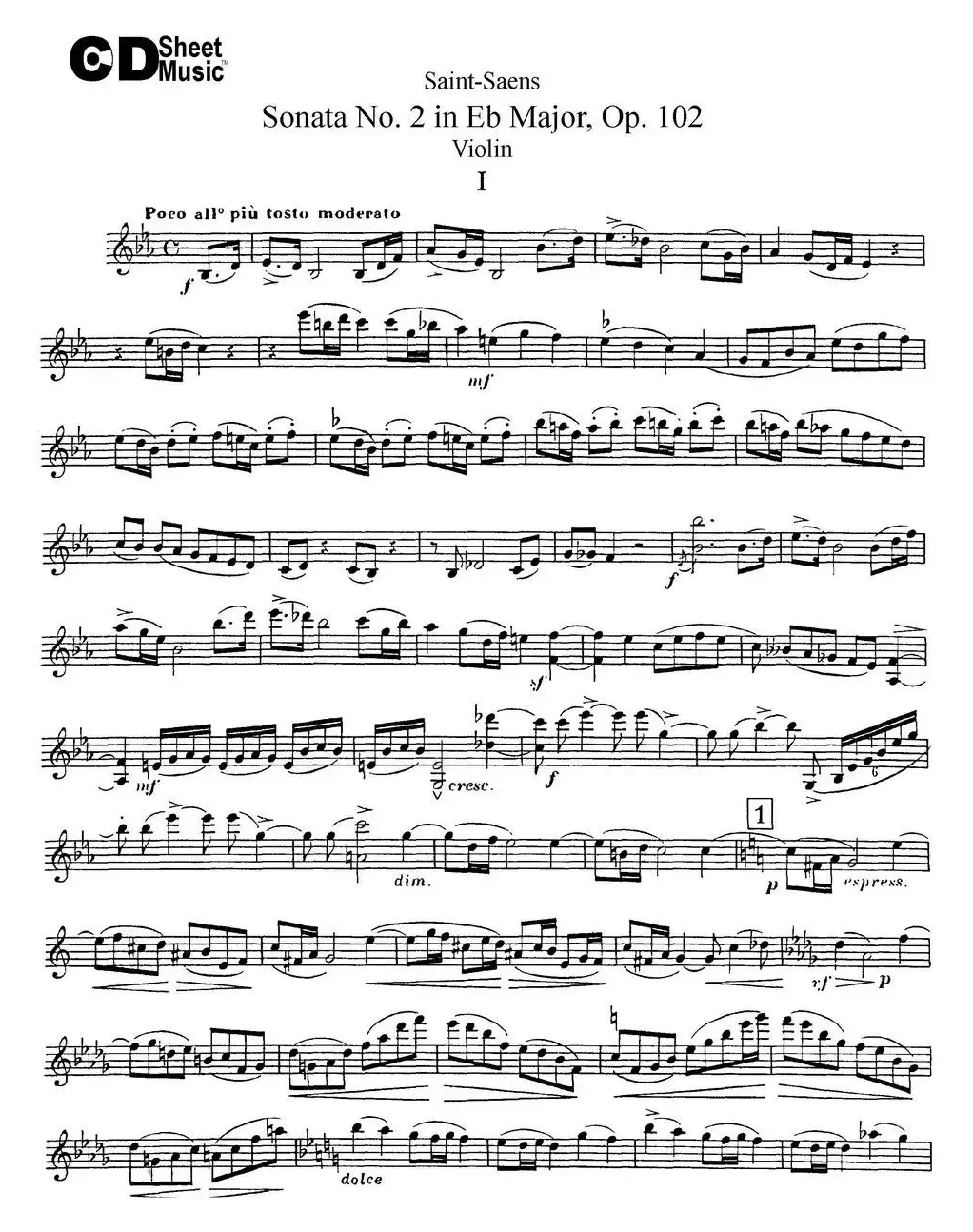 Violin Sonata No.2 in Eb Major Op.102