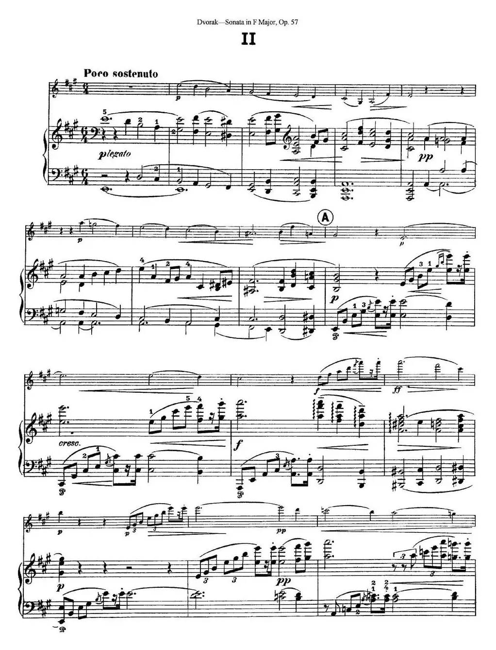 Violin Sonata Op.57（小提琴+钢琴伴奏）