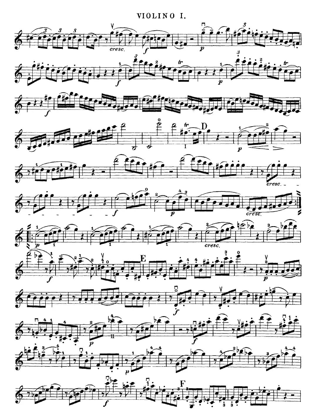 Mozart《Quartet No.19 in C Major,K.465》（Violin 1分谱）