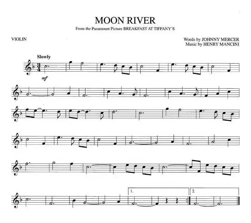 Moon River（月亮河）