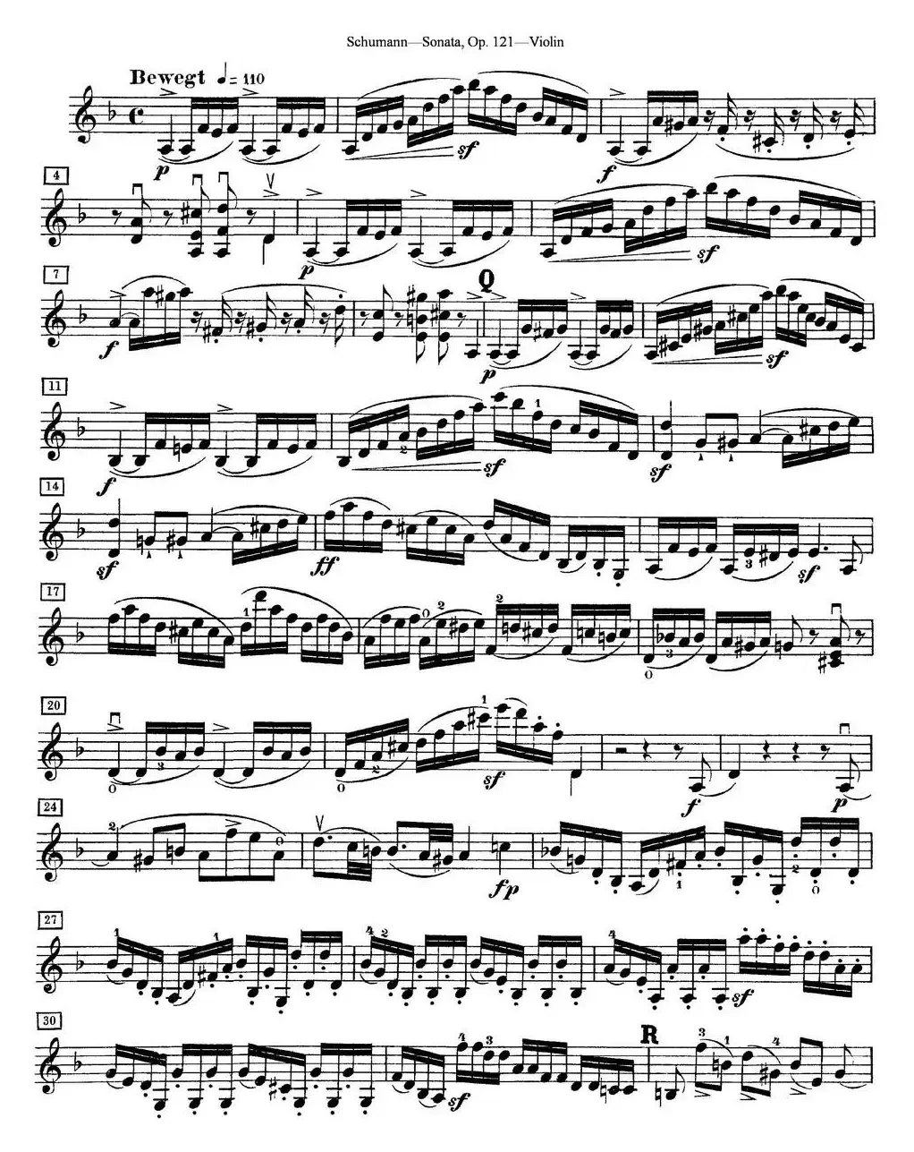 Violin Sonata Op.121