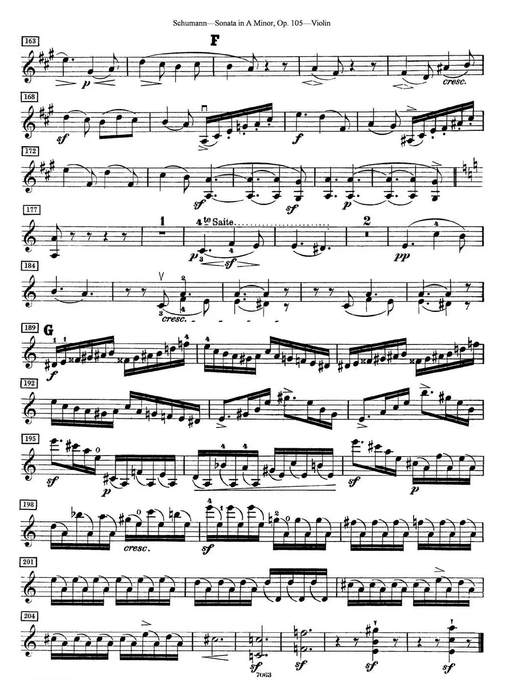Violin Sonata in A minor Op.105