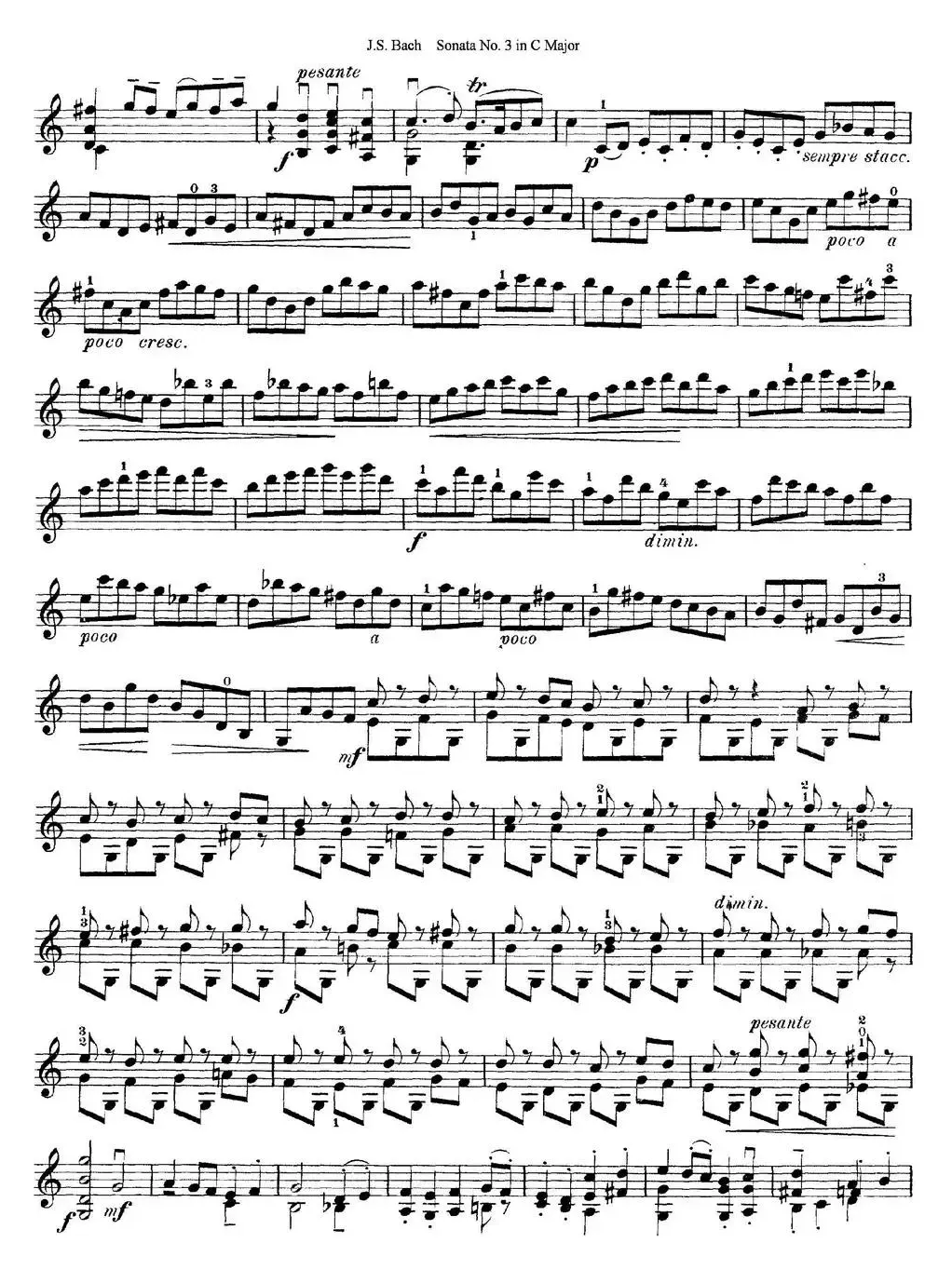 6 Violin Sonatas and Partitas 5.Sonata No.3 in C Major