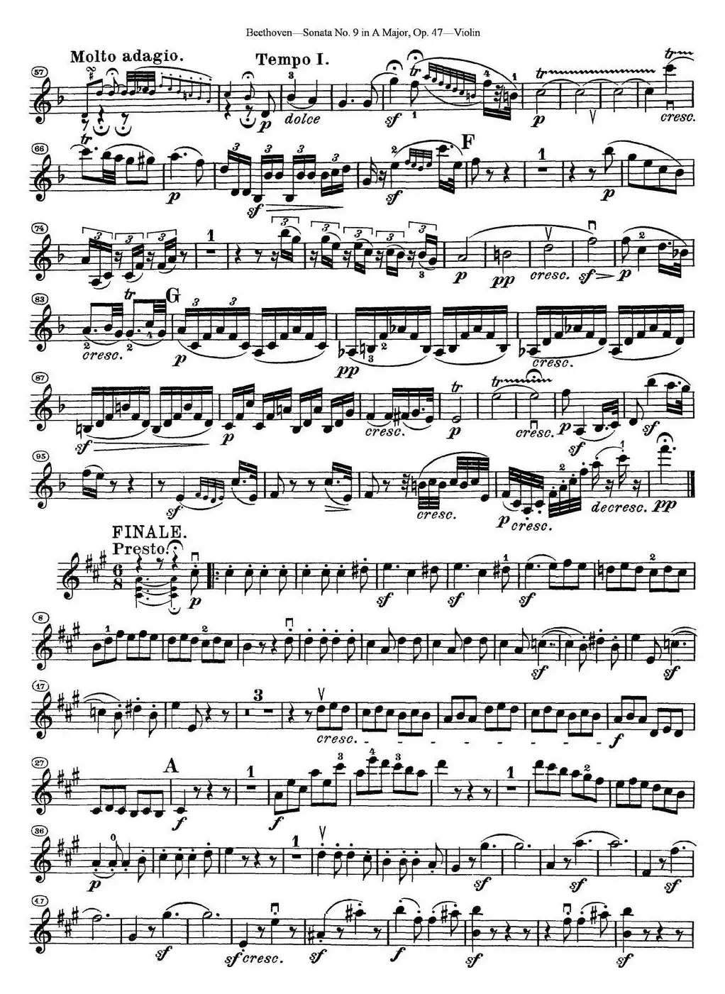 Violin Sonata No.9 in A Major Op.47