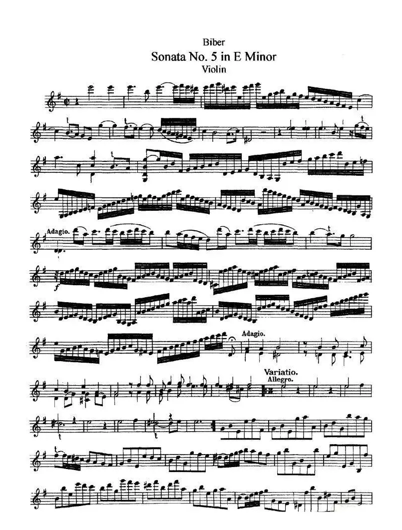 Sonata No.5 in E Minor