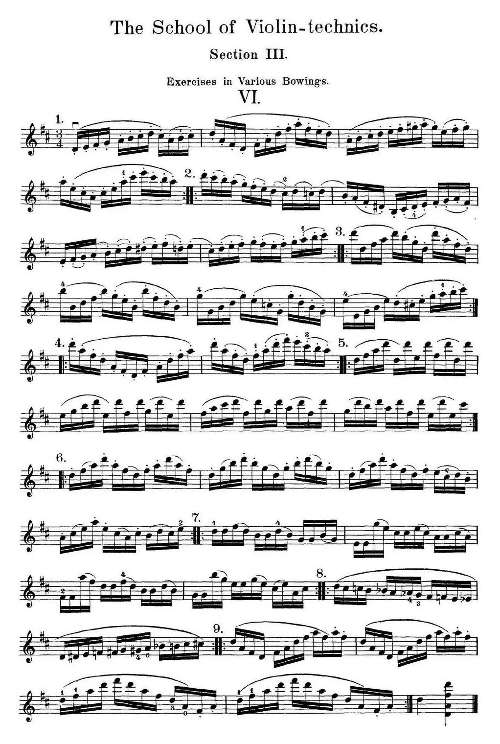 史拉迪克小提琴技术练习 第3册（Ⅵ）