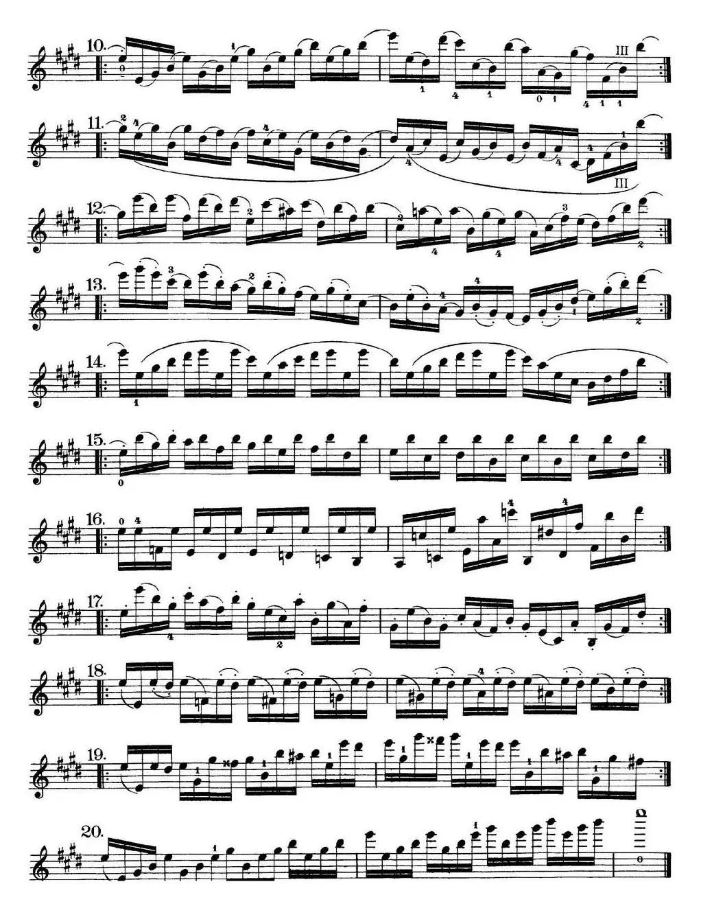 史拉迪克小提琴技术练习 第3册（XVII）