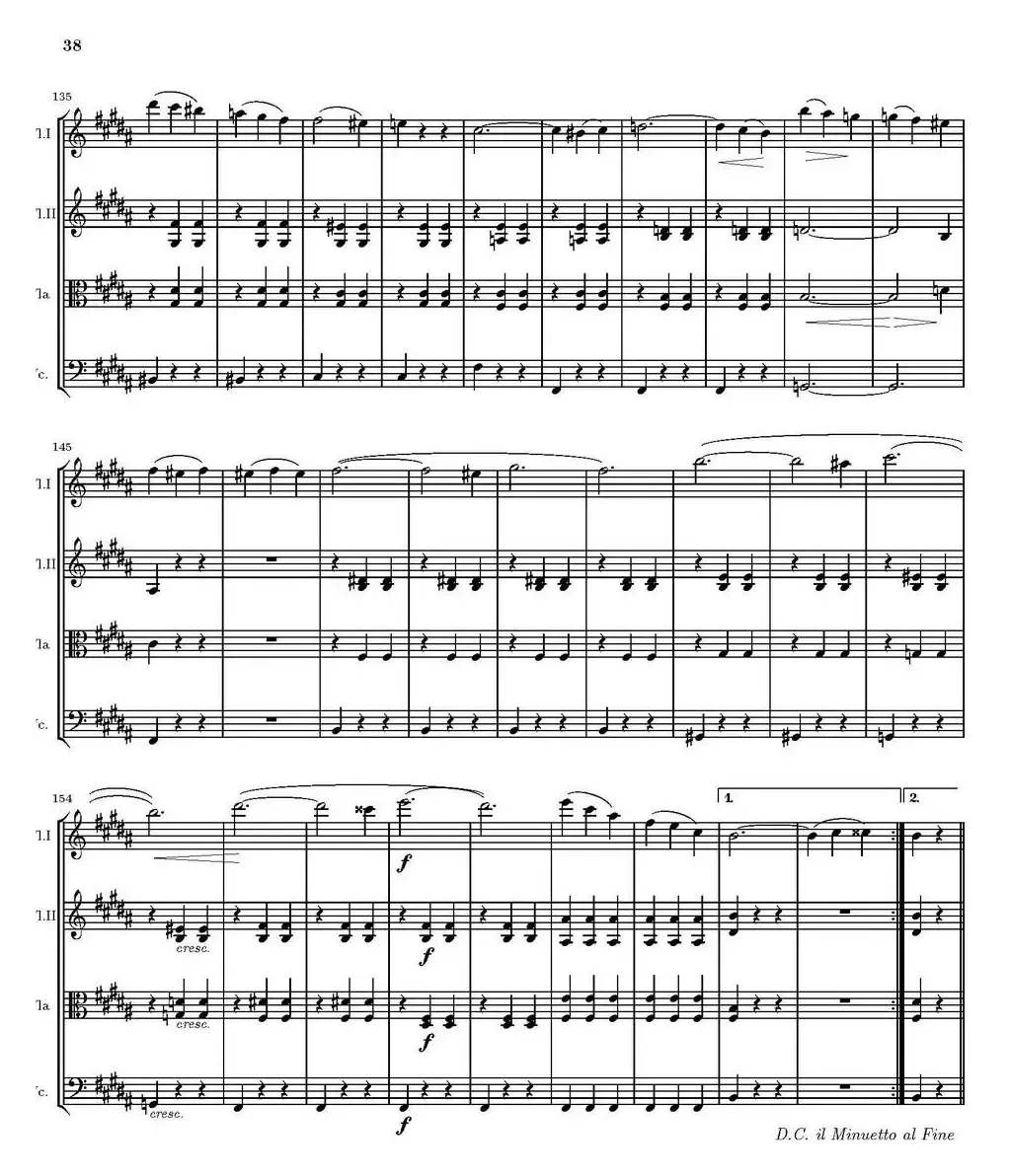 String Quartet nr.18 in E minor（E小调弦乐四重奏、P31-45）