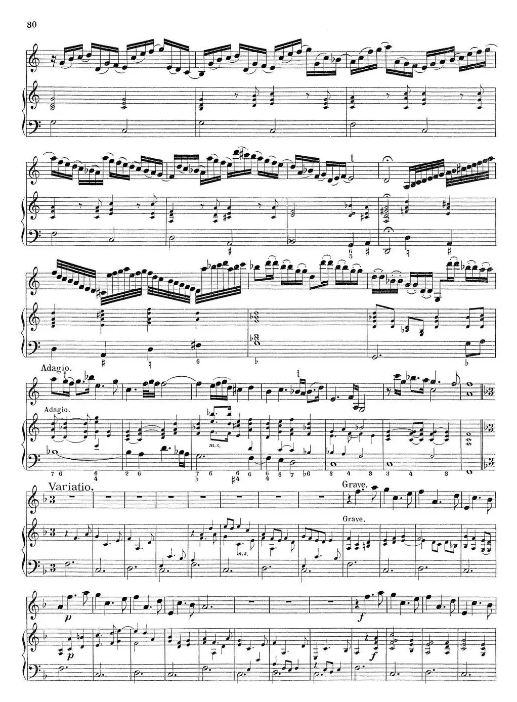 Biber Violin Sonata III（小提琴+钢琴伴奏）