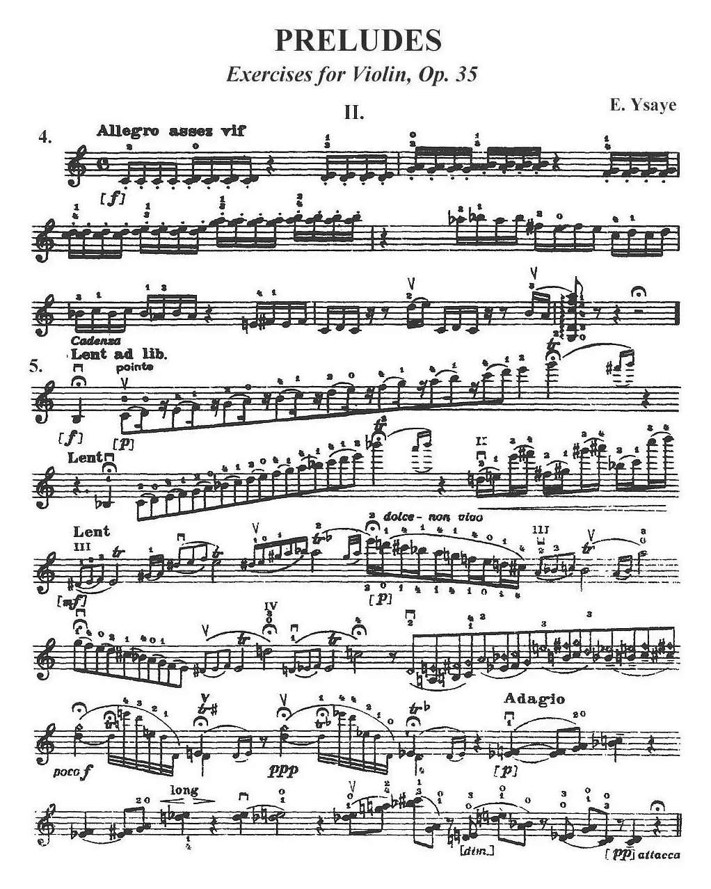 伊萨伊作品集：Preludes Op.35（II）