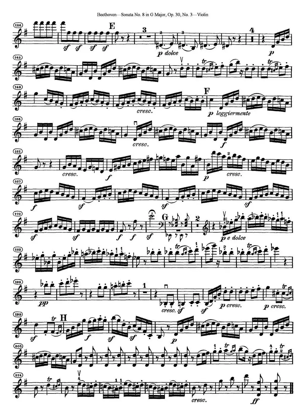 Violin Sonata No.8 in G Major Op.30 No.3