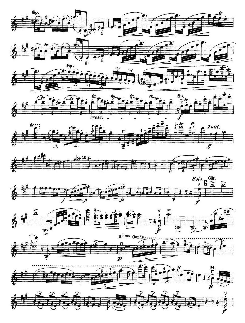 Rode Concerto No.7 in A Major（小提琴分谱）