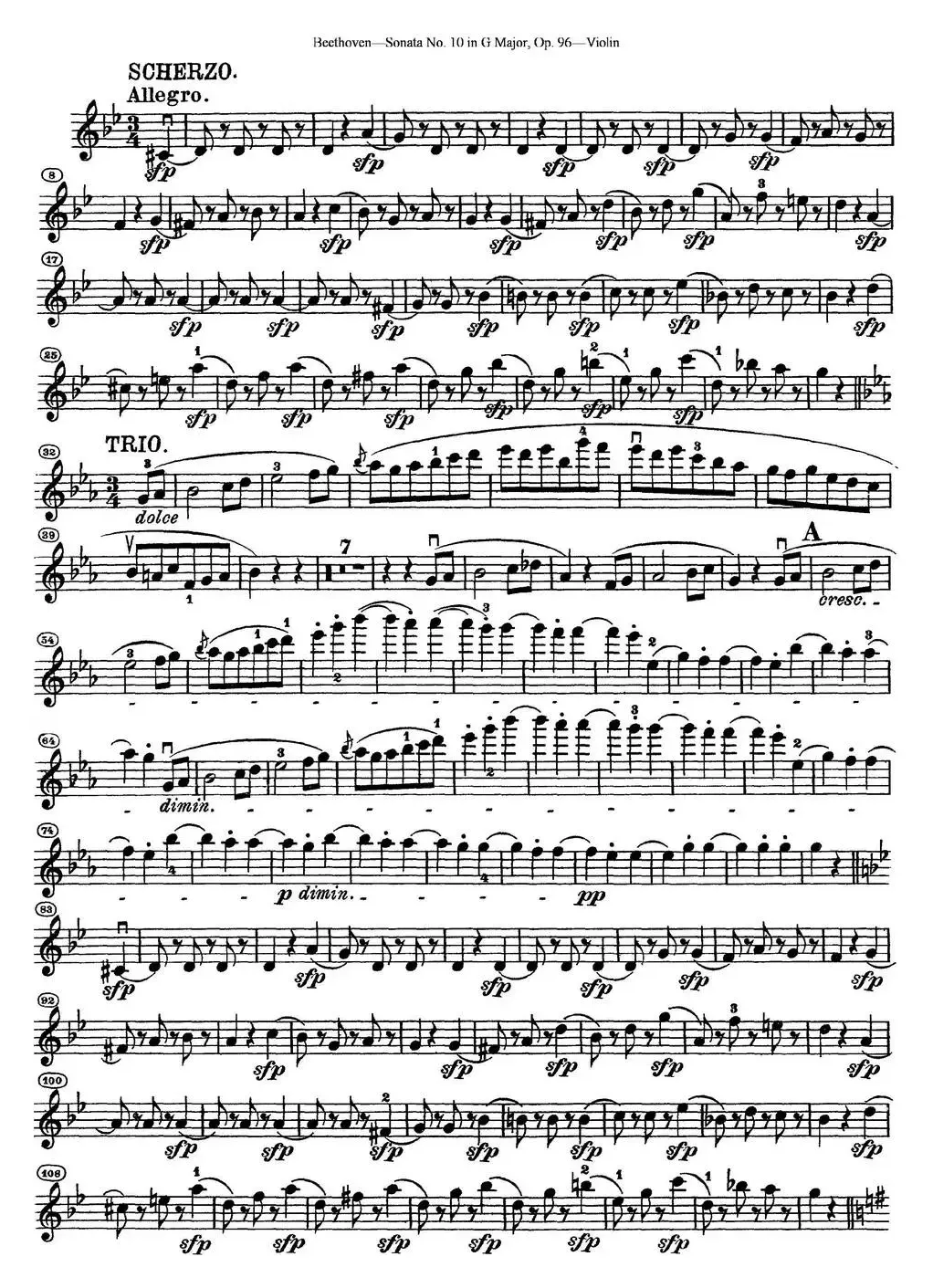 Violin Sonata No.10 in G Major Op.96