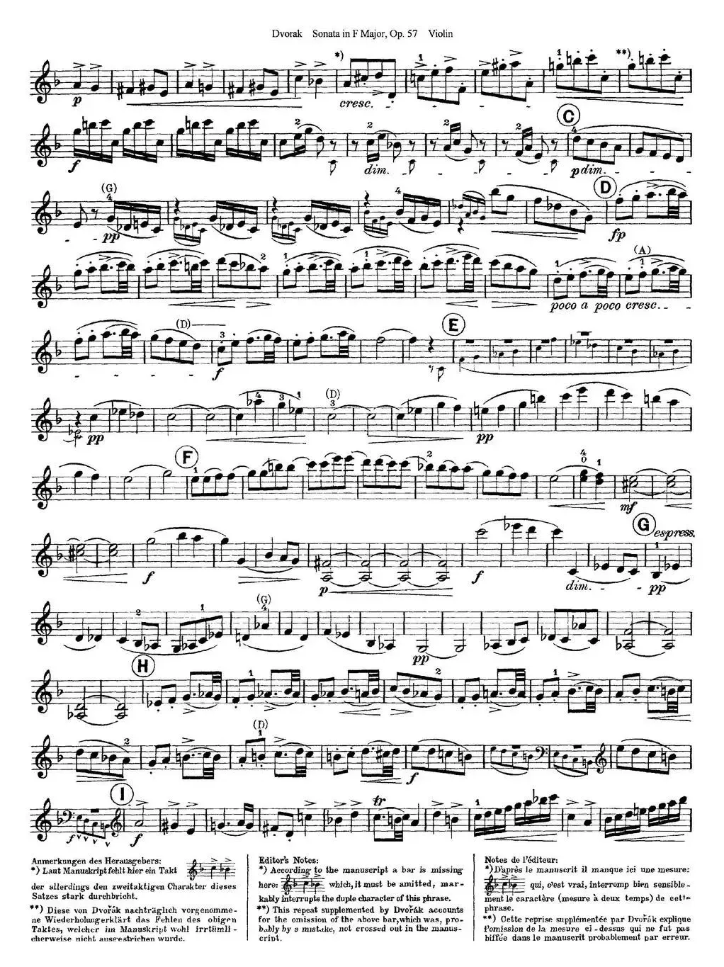 Violin Sonata Op.57