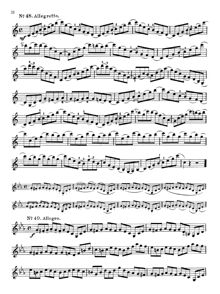 沃尔法特60首练习曲 Op.45（第31-40页）