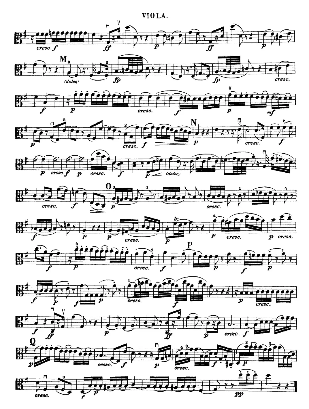 Mozart《Quartet No.20 in D Major,K.499》（Viola分谱）