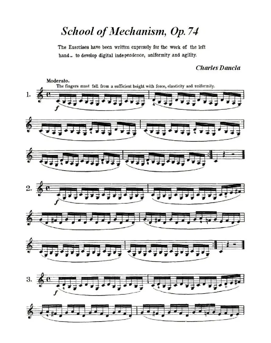 School of Mechanism,Op.74（小提琴技巧 作品.74）