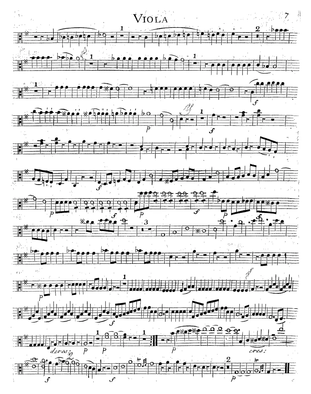 Mozart《Quartet No.14 in G Major,K.387》（Viola分谱）