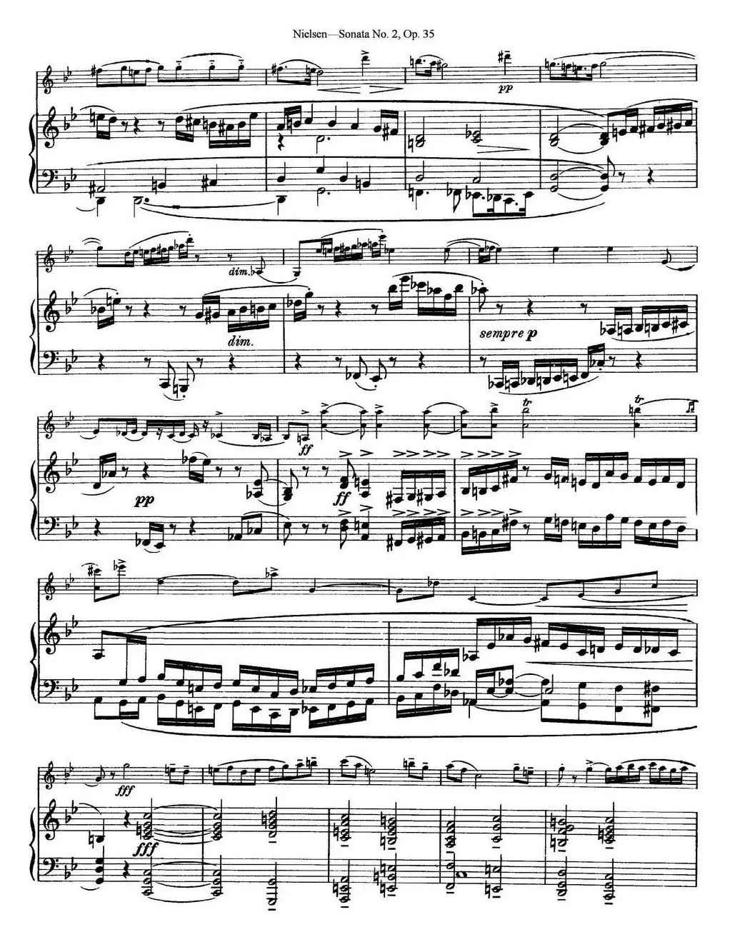 Violin Sonata No.2  Op.35（小提琴+钢琴伴奏）