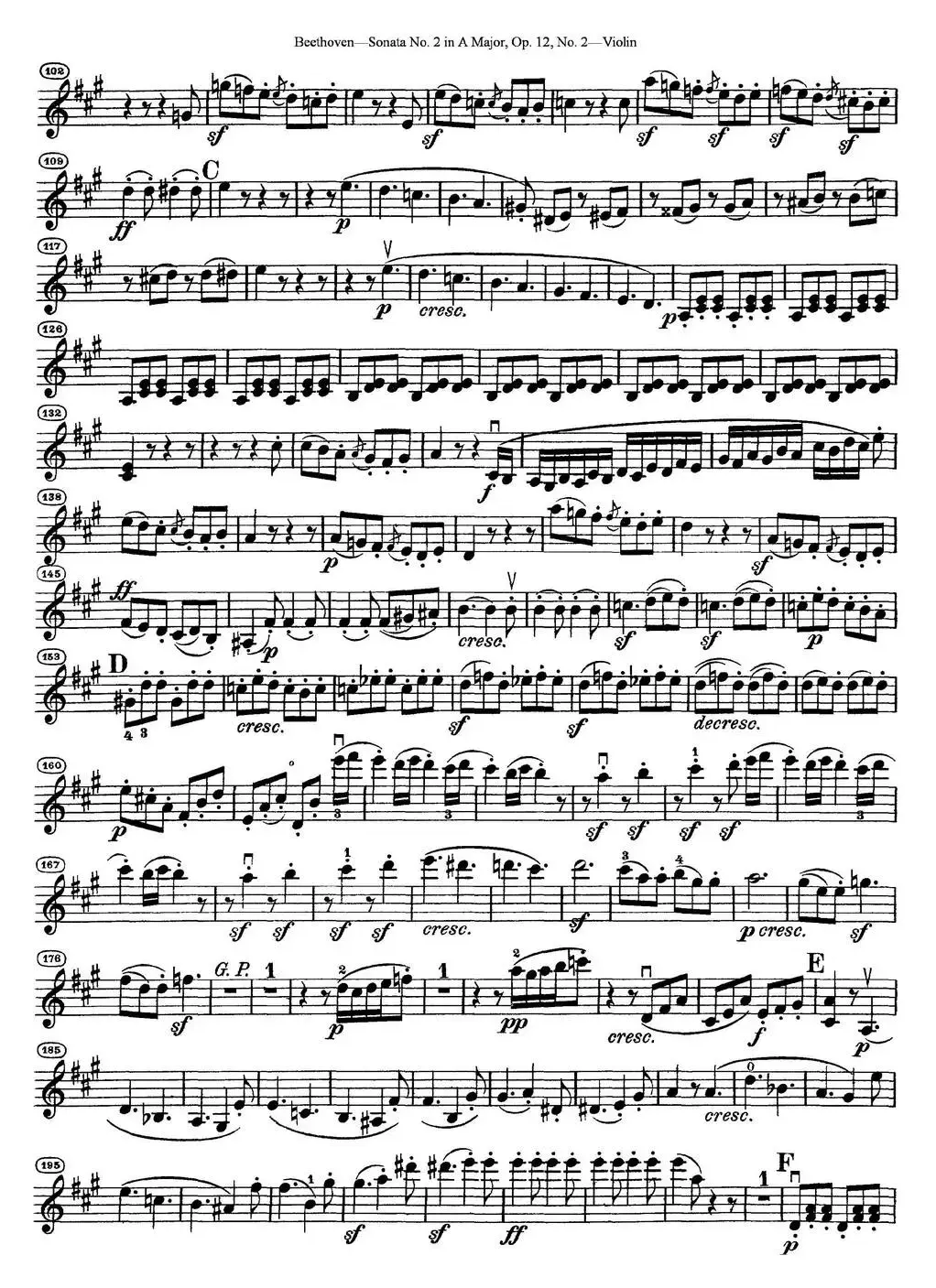 Violin Sonata No.2 in A Major Op.12 No.2