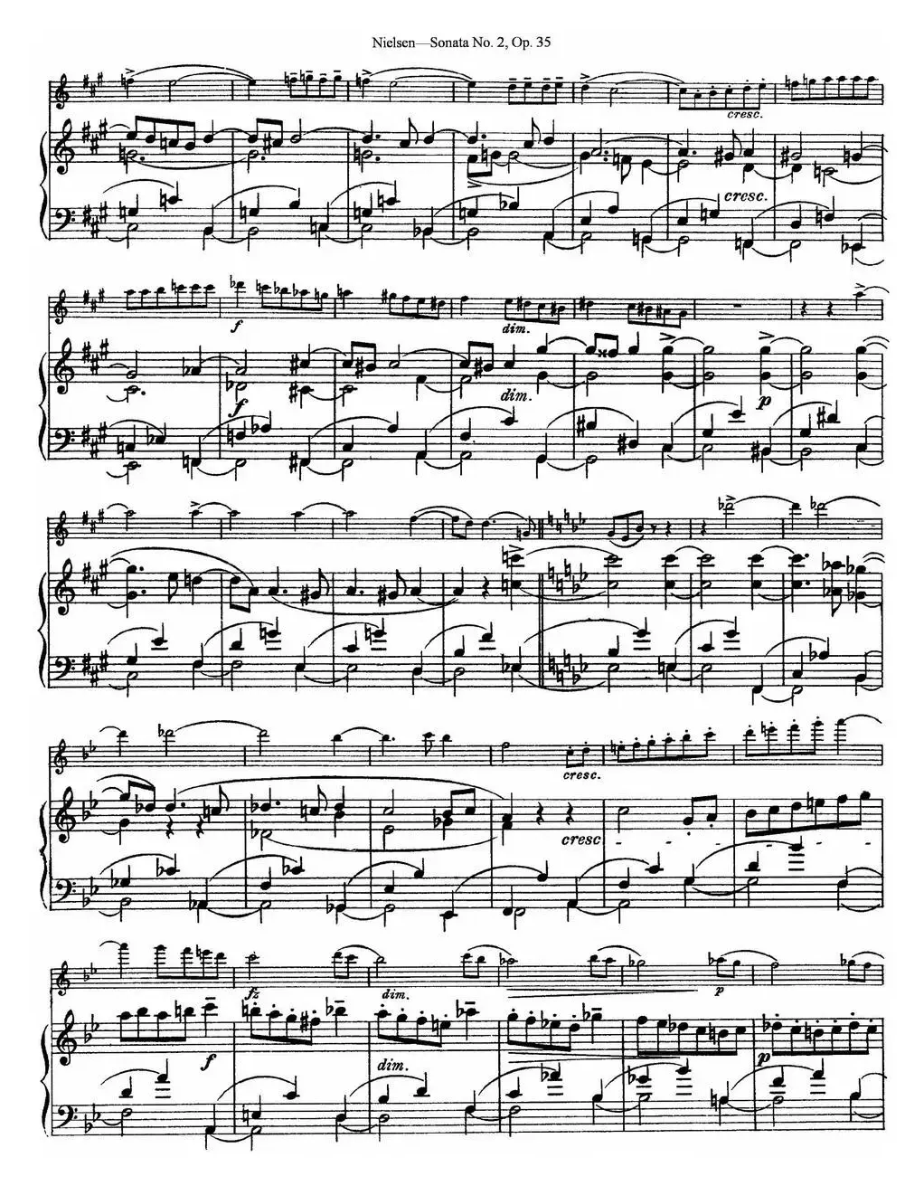 Violin Sonata No.2  Op.35（小提琴+钢琴伴奏）