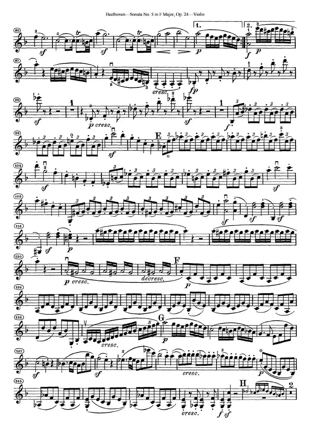 Violin Sonata No.5 in F Major Op.24