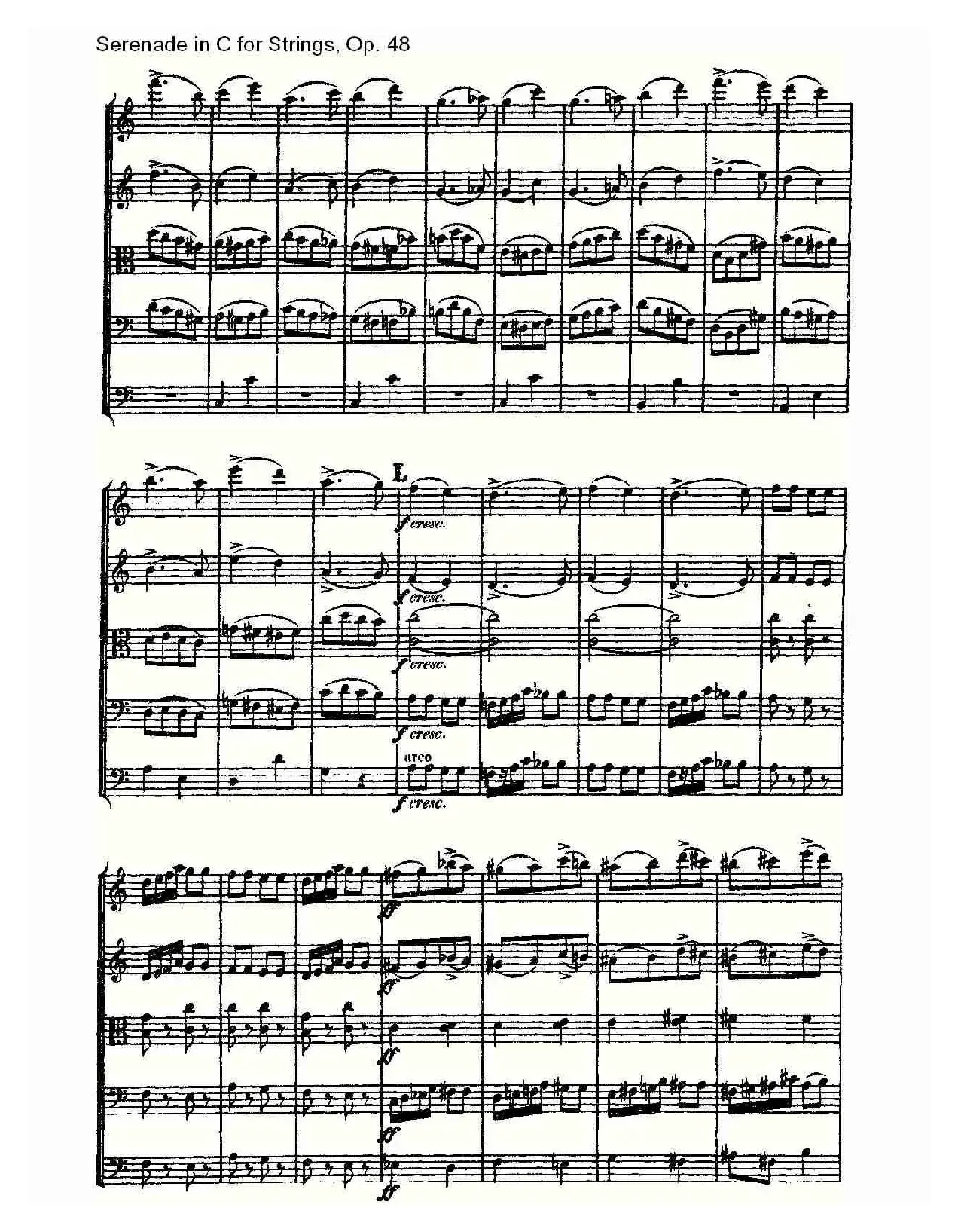 Serenade in C for Strings, Op.48  C调弦乐小夜曲，Op.48（二）