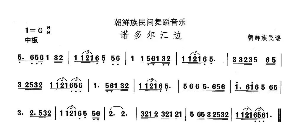 中国民族民间舞曲选（十一)朝鲜族舞蹈：诺多尔江）