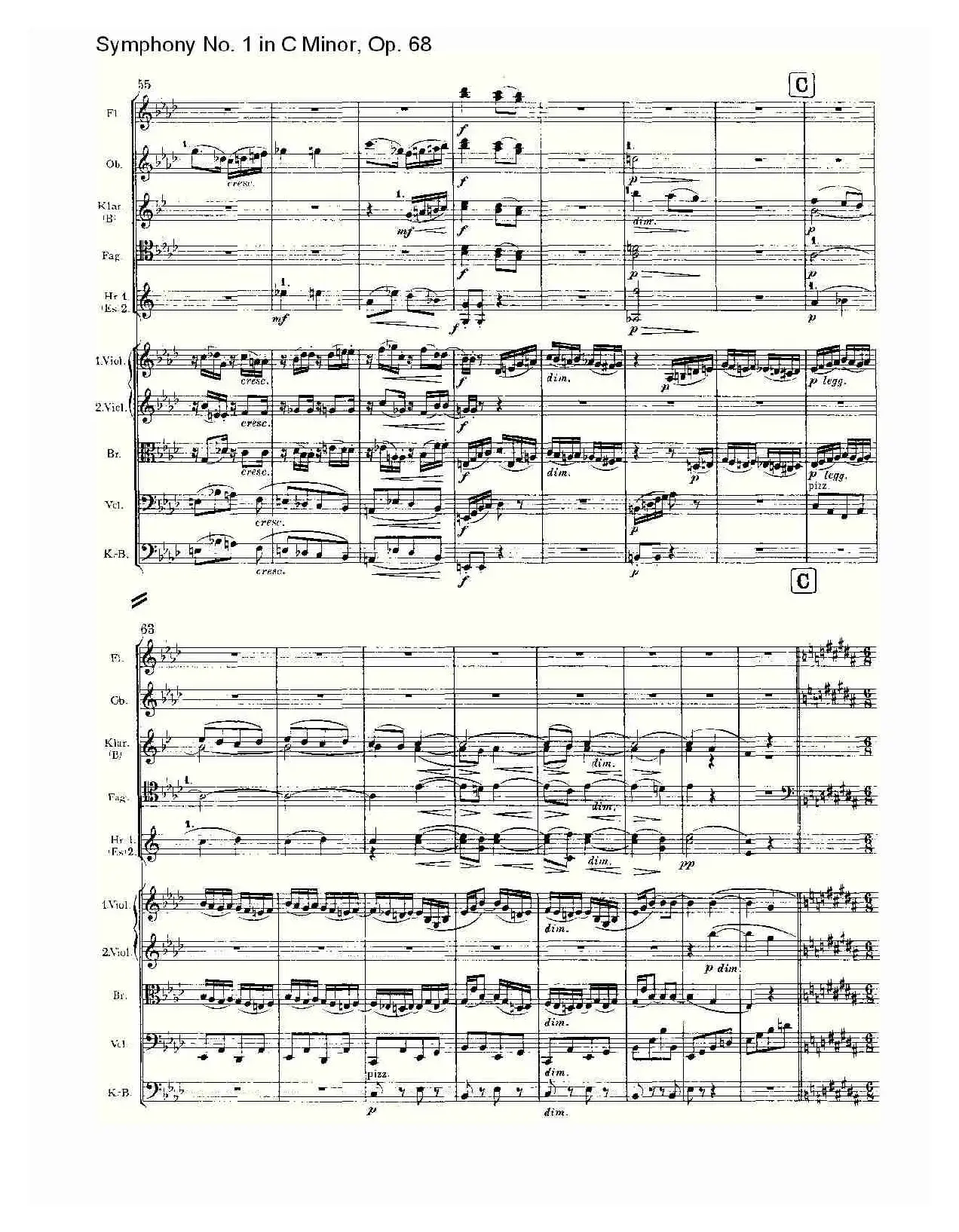C小调第一交响曲, Op.68 第三乐章