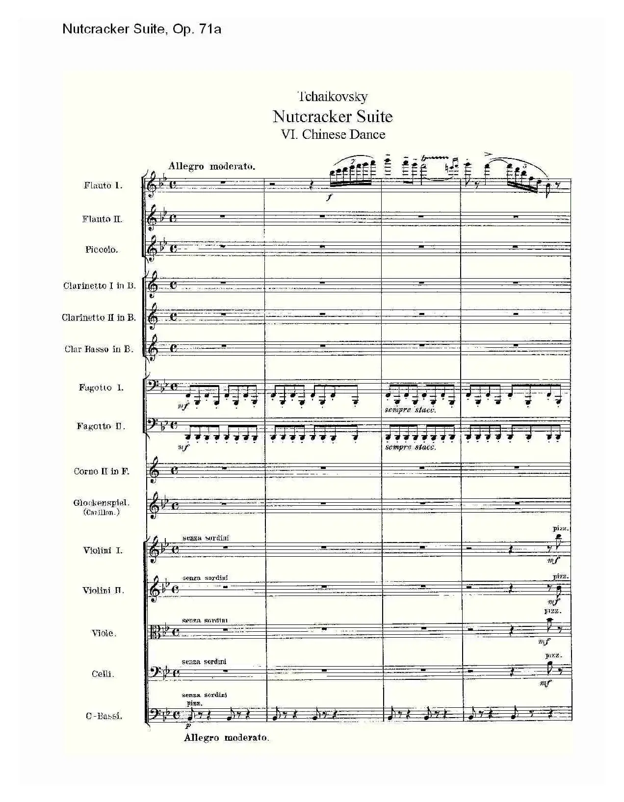 Nutcracker Suite, Op.71a（胡桃夹套曲，Op.71a 第六章）