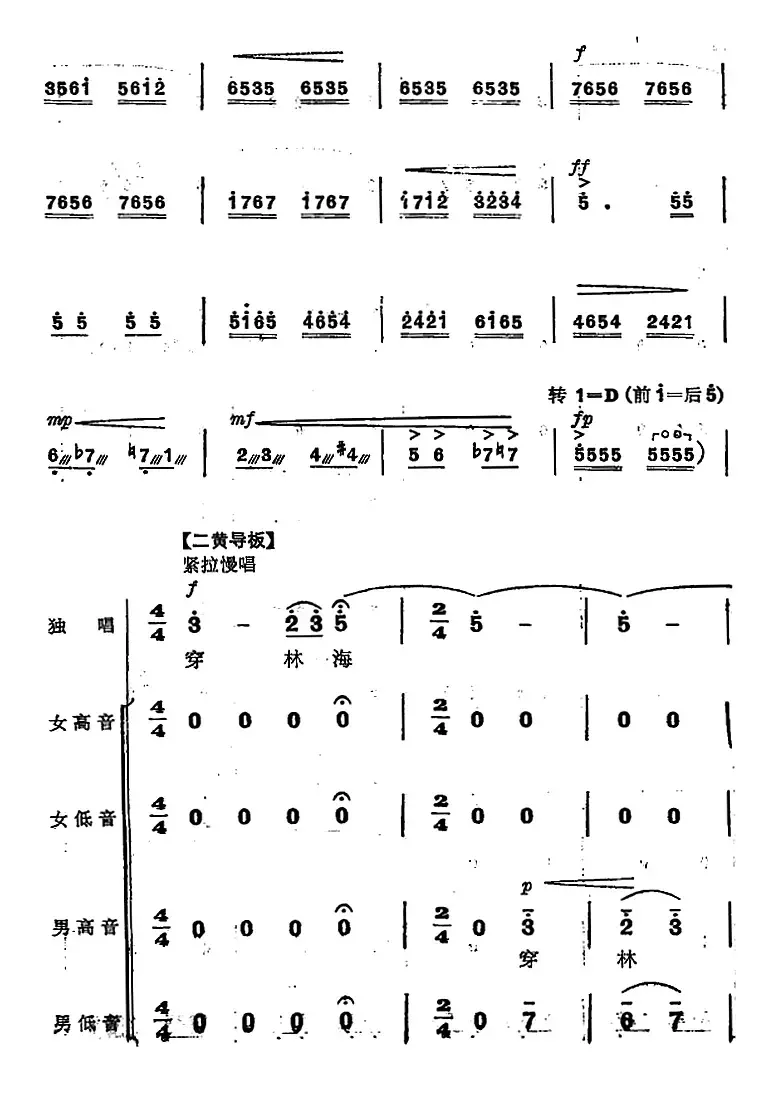 革命交响音乐《智取威虎山》：五、迎来春色换人间