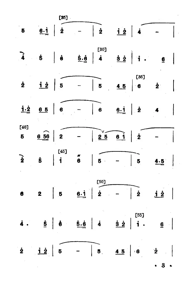 永不下岗（小舞剧主旋律谱）