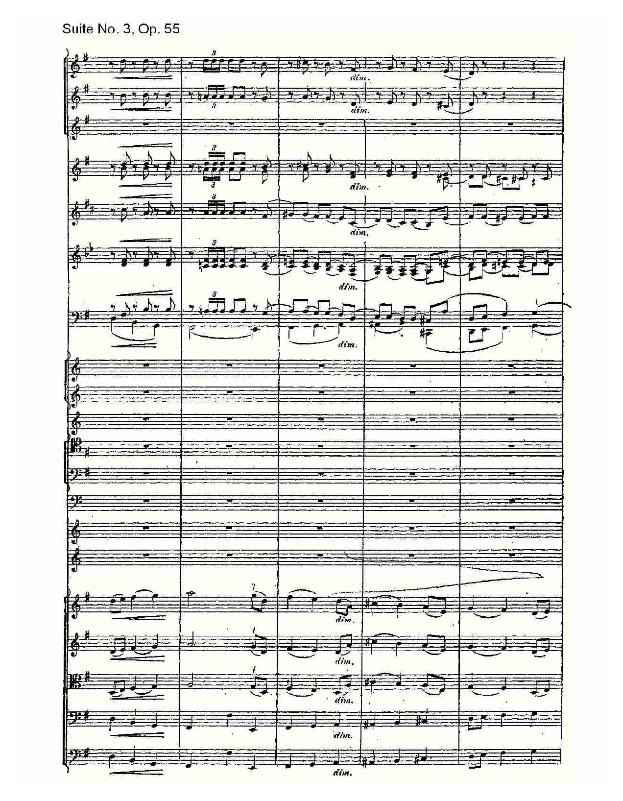 Suite No. 3, Op.55  第三套曲,Op.55第四乐章第二部（一）