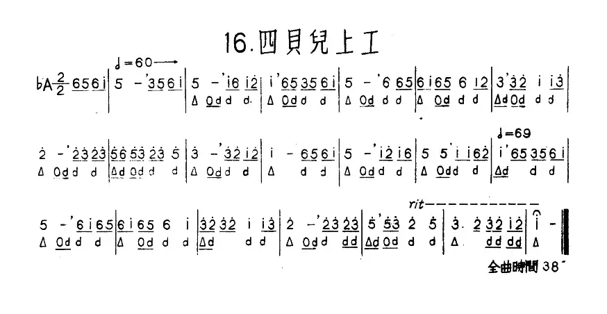 四贝儿上工（河北定州民间吹奏乐）