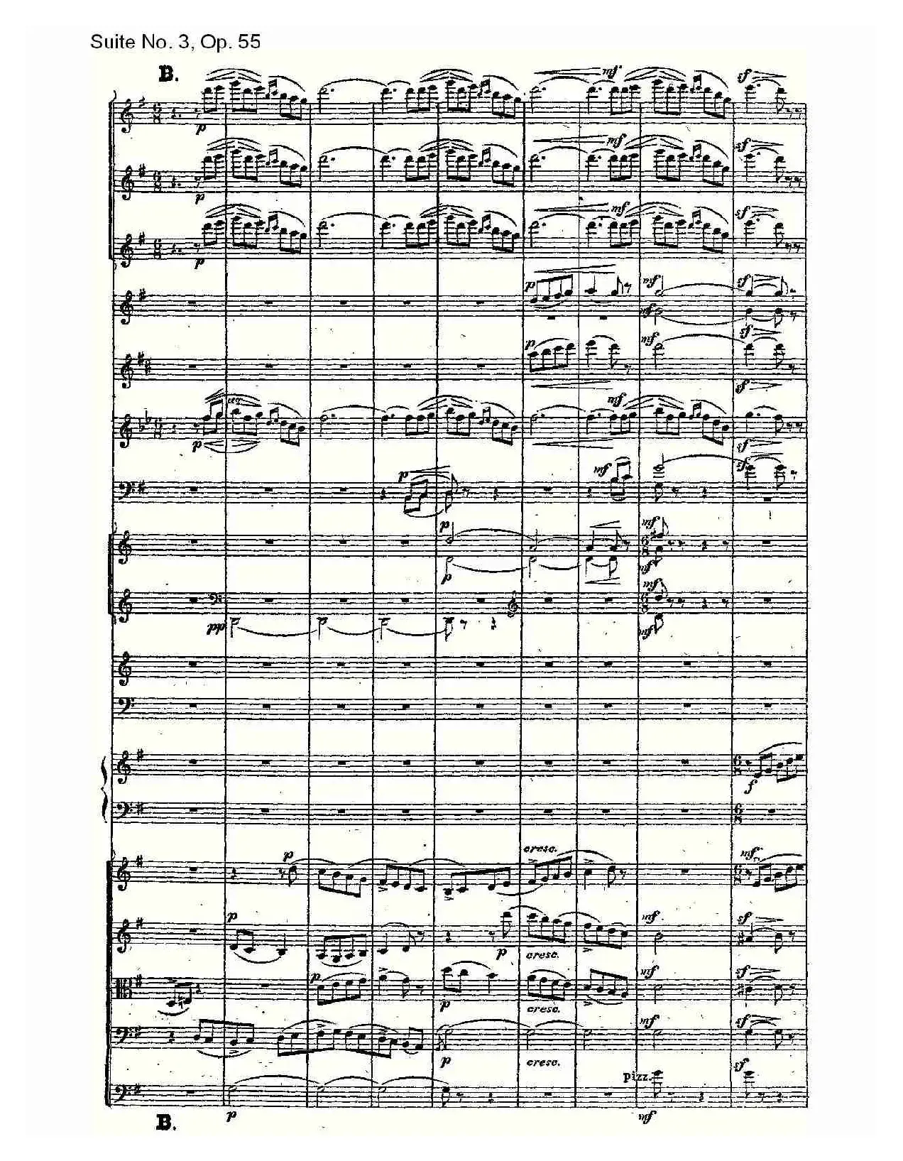 Suite No. 3, Op.55  第三套曲,Op.55第一乐章