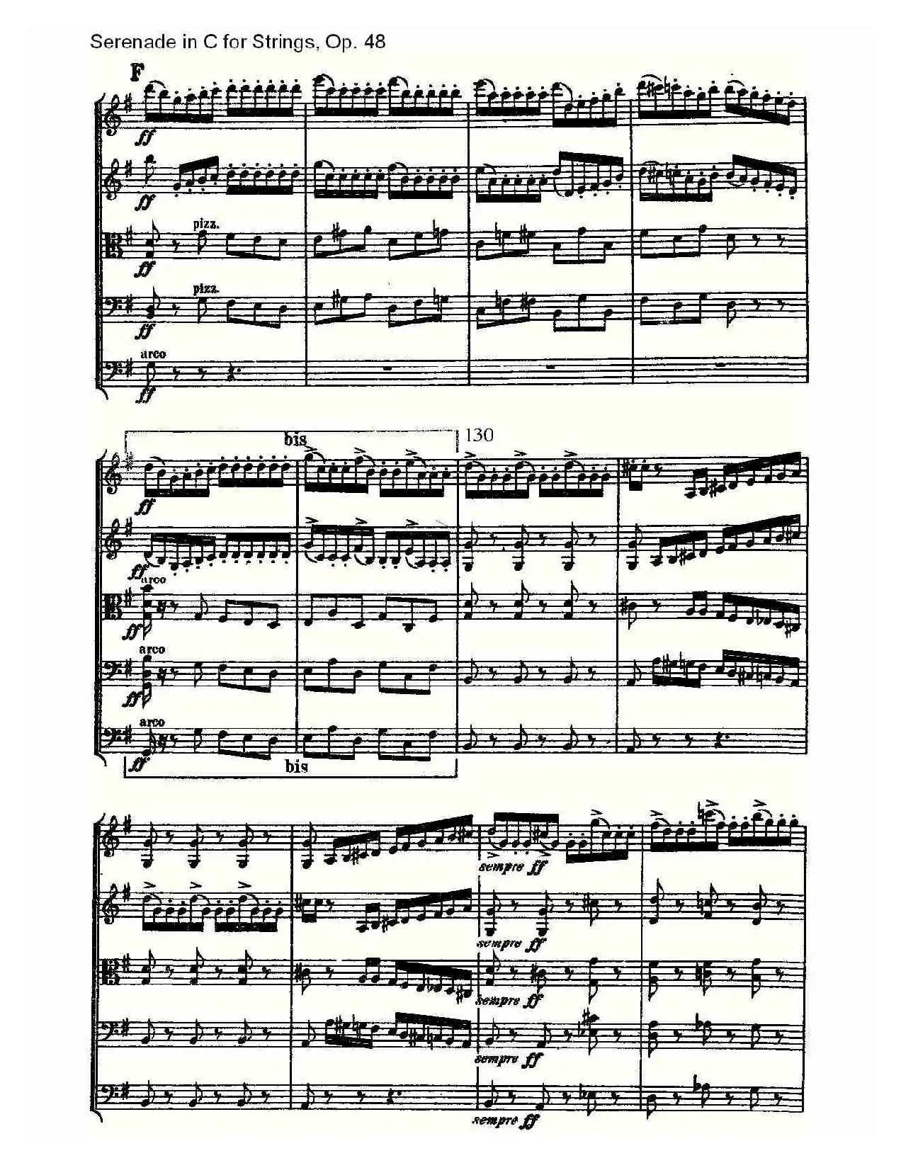 Serenade in C for Strings, Op.48  C调弦乐小夜曲，Op.48（一）