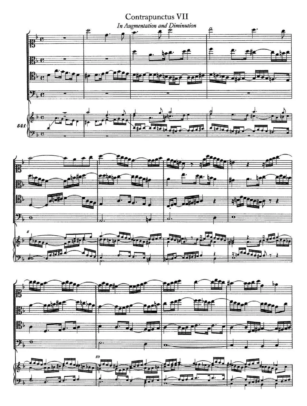 The Art of the Fugue BWV 1080（赋格的艺术-VII）