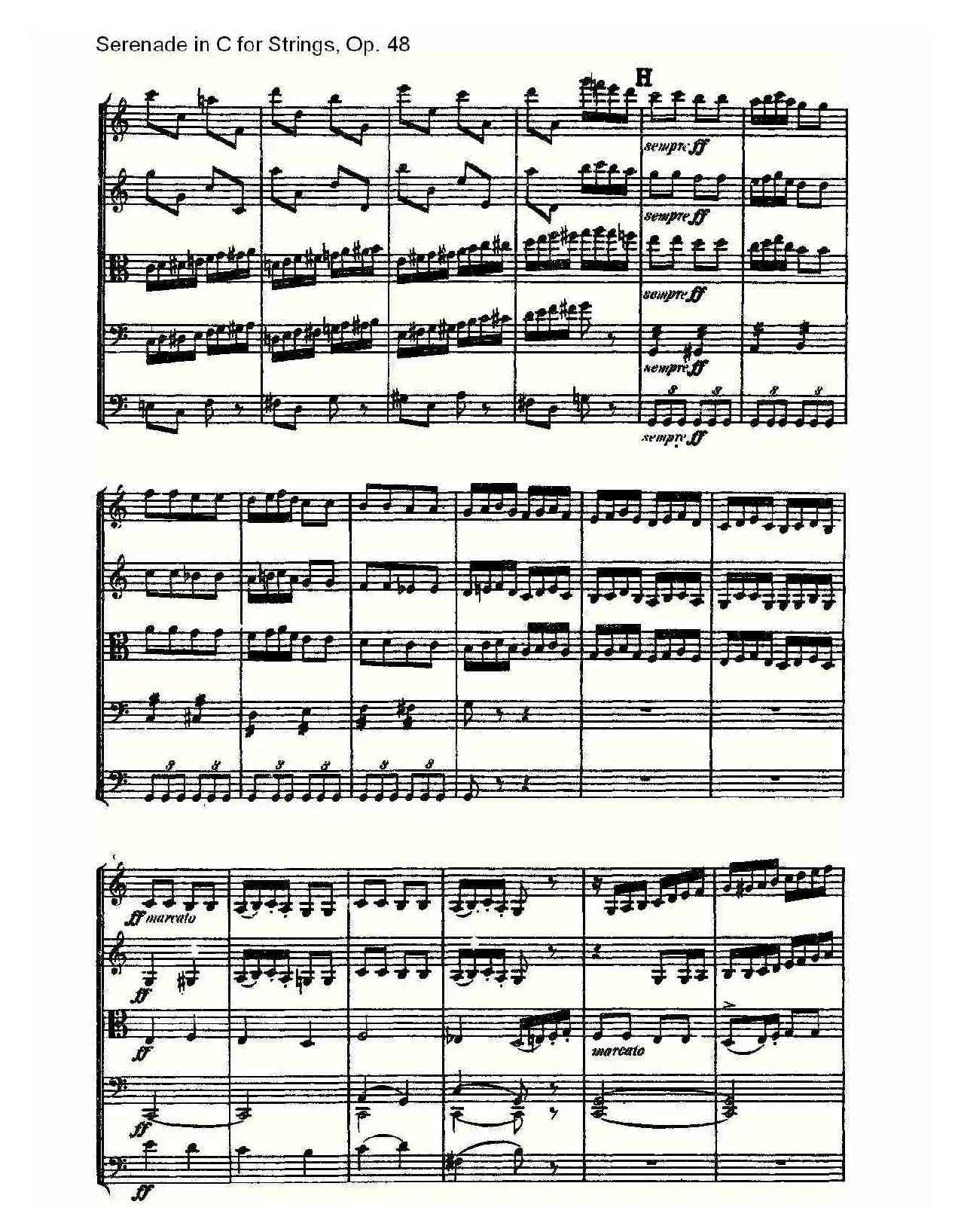 Serenade in C for Strings, Op.48  C调弦乐小夜曲，Op.48（二）