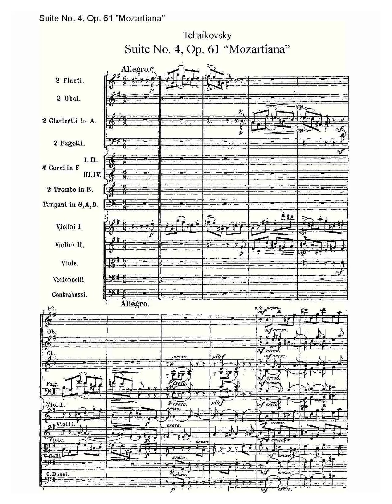 Suite No. 4, Op.61