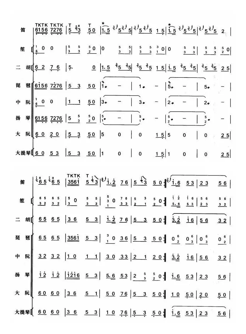 枣园春色（笛子+伴奏总谱）