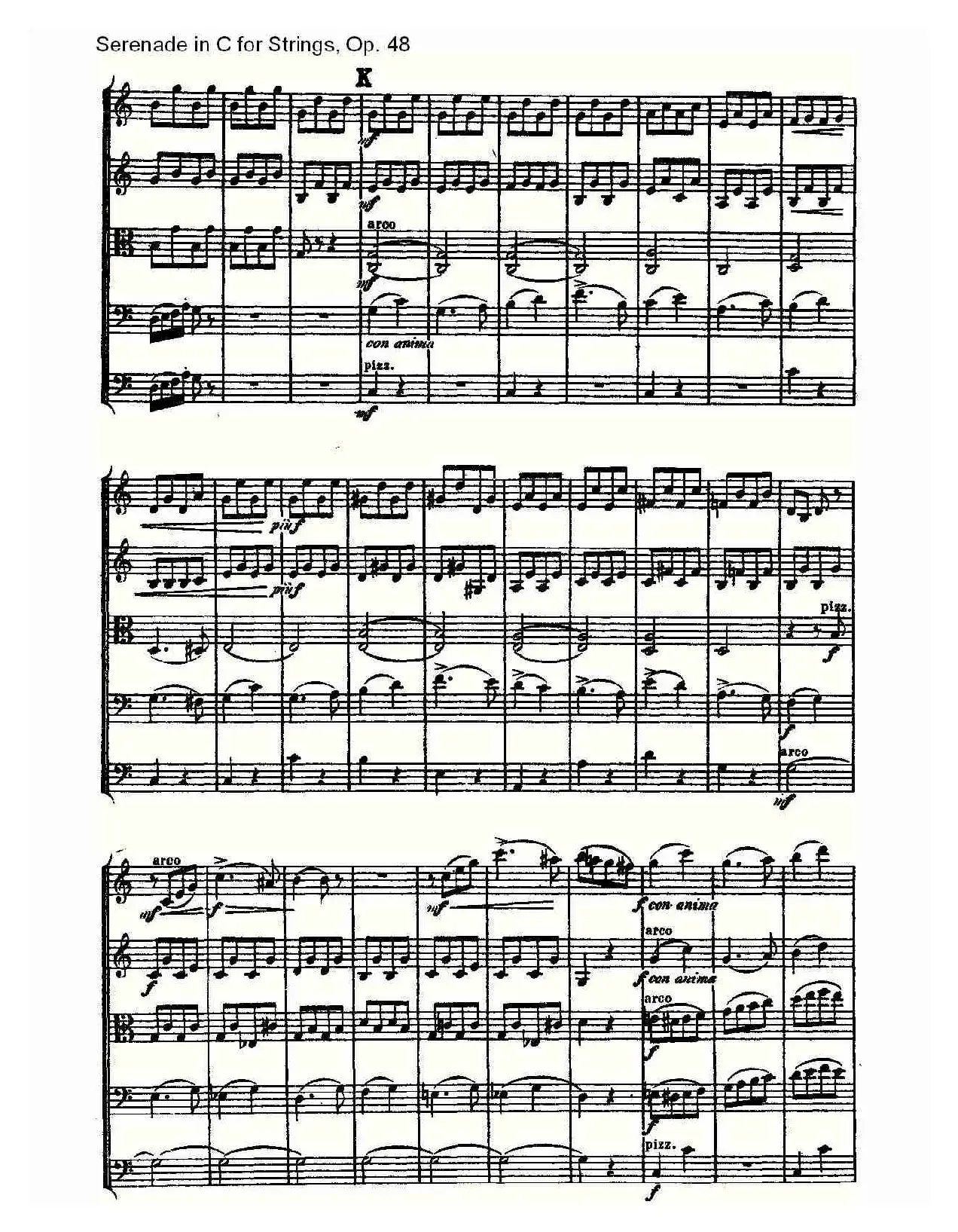 Serenade in C for Strings, Op.48  C调弦乐小夜曲，Op.48（二）