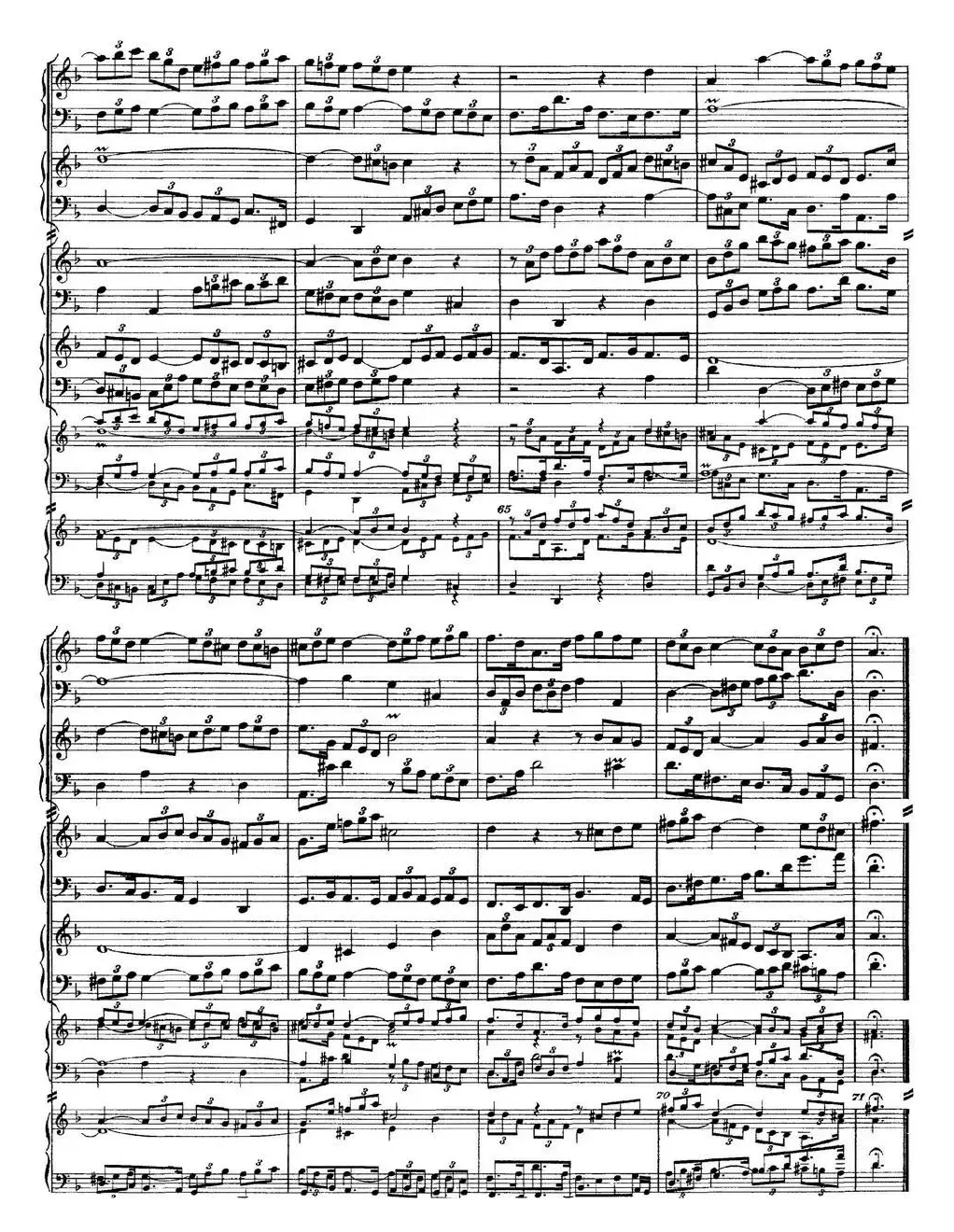 The Art of the Fugue BWV 1080（赋格的艺术-XVII）