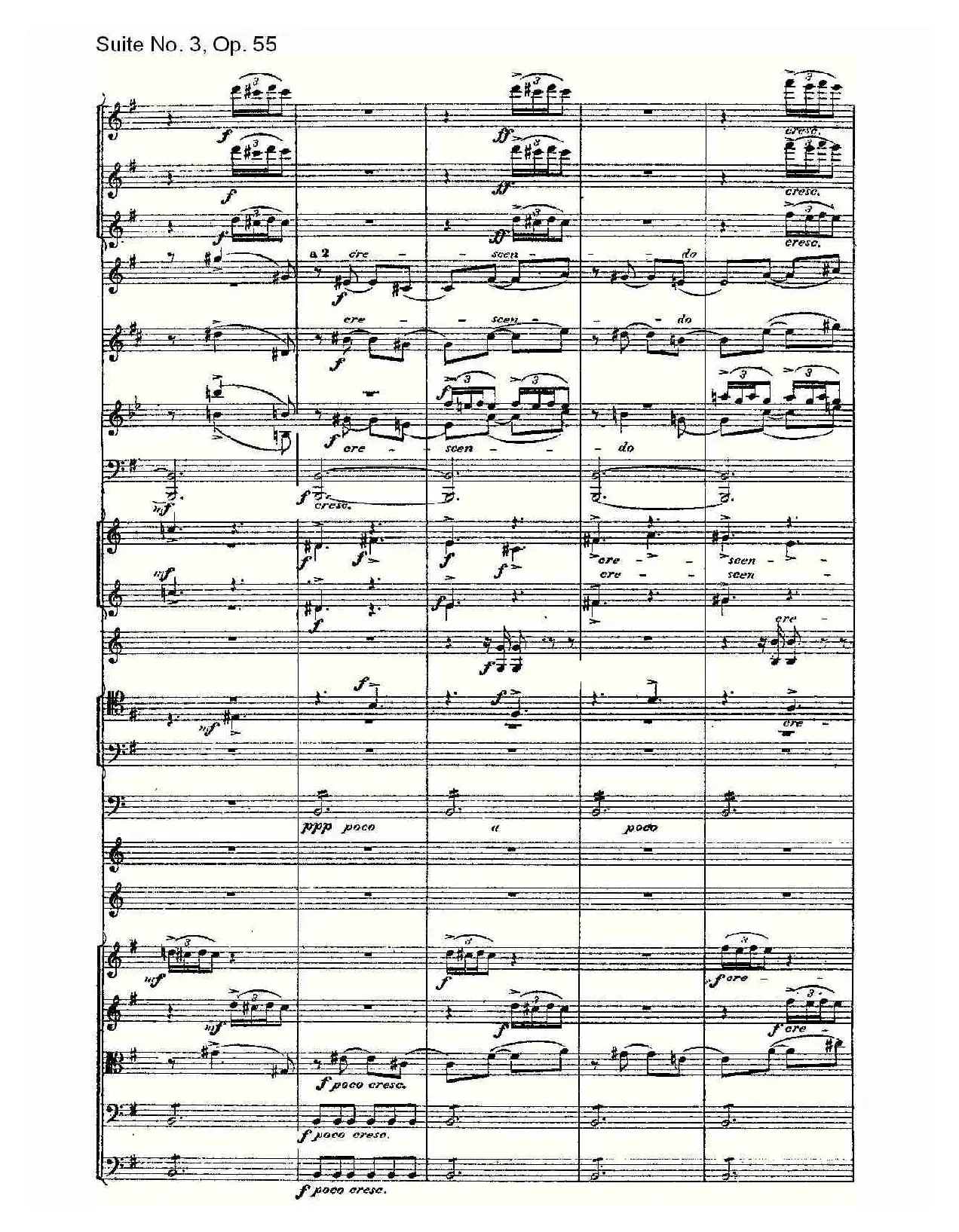 Suite No. 3, Op.55  第三套曲,Op.55第三乐章（一）