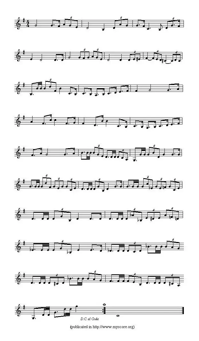 各国国歌主旋律：萨瓦尔多（Ameriacn Anthem sheet music:EL Salva）