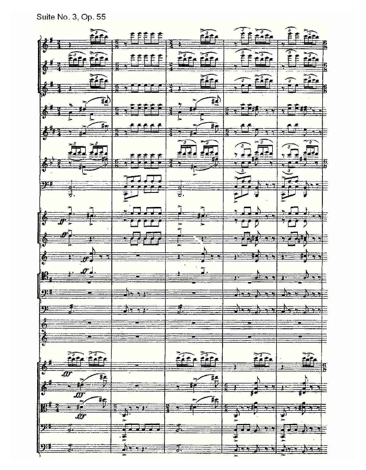 Suite No. 3, Op.55  第三套曲,Op.55第三乐章（一）