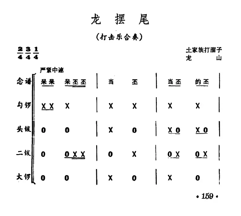 龙摆尾（打击乐合奏）