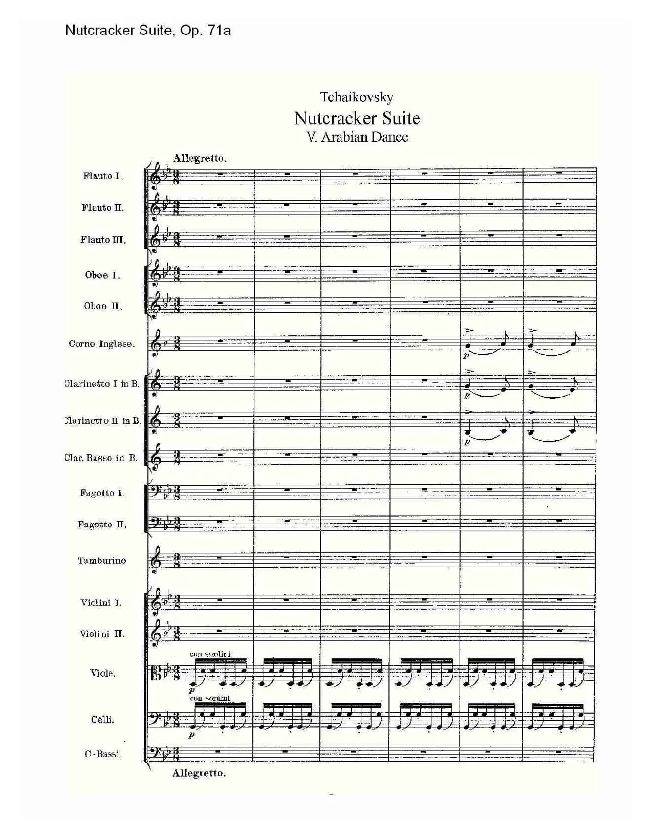 Nutcracker Suite, Op.71a（胡桃夹套曲，Op.71a 第五章）