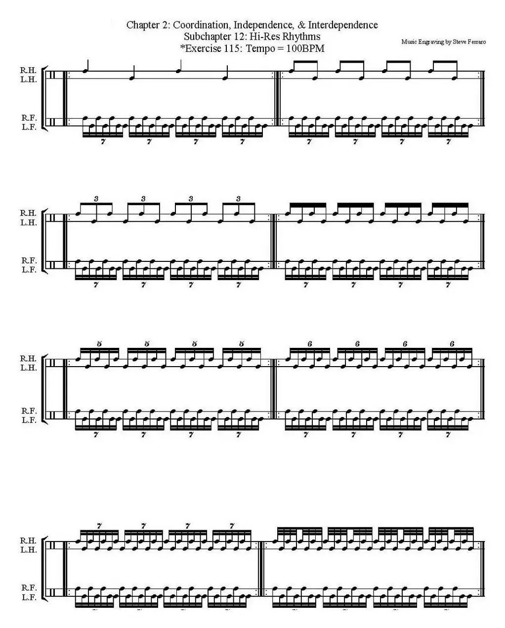 Thomas Lang - Creative Coordination（架子鼓双踩教程P51-75）