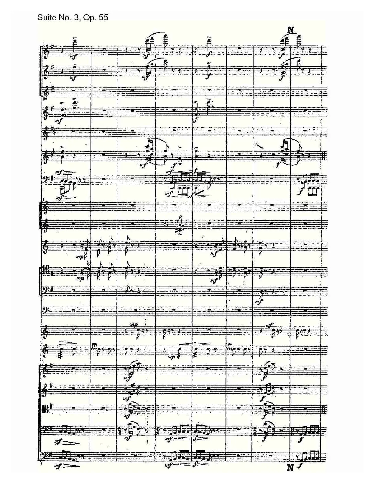 Suite No. 3, Op.55  第三套曲,Op.55第三乐章（一）